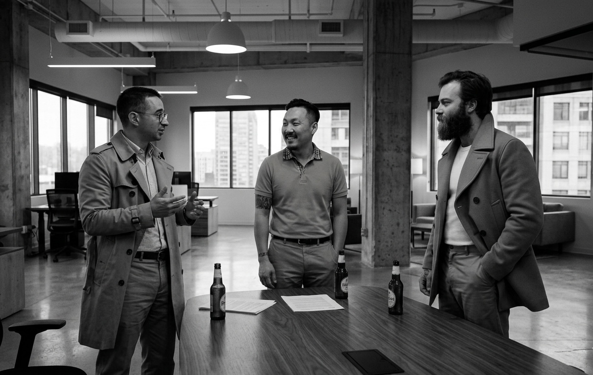 The Intracav founders — Mike Stern, Dennis Woo, and Isaiah Wright